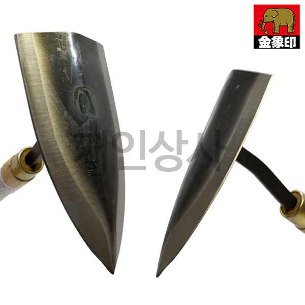 코끼리표 금상인 손 삼각호미(그립형)/호미 잡초제거 뿌리캐기 작은호미 벌초 텃밭 농사 낫