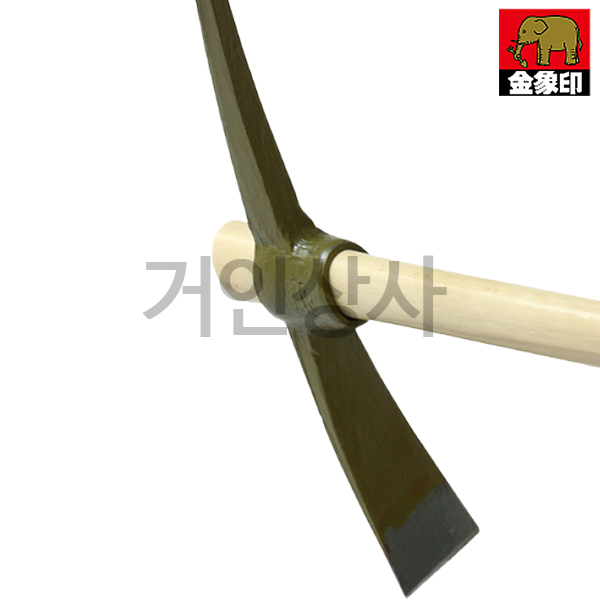 코끼리표 금상인 1kg 조경곡괭이/일제 곡괭이 땅파기 발굴 분쇄 뿌리 절단 얼음깨기 경량
