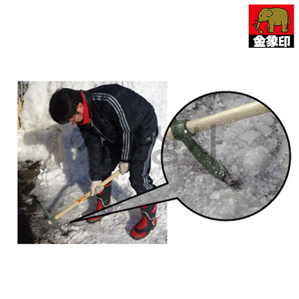 코끼리표 금상인 1kg 조경곡괭이/일제 곡괭이 땅파기 발굴 분쇄 뿌리 절단 얼음깨기 경량