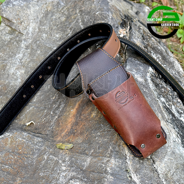 가든쿡 가죽 2구 전정가위집 GL-2/ 전지 가위집 원예 공구 수납 과수 조경 정원 국산