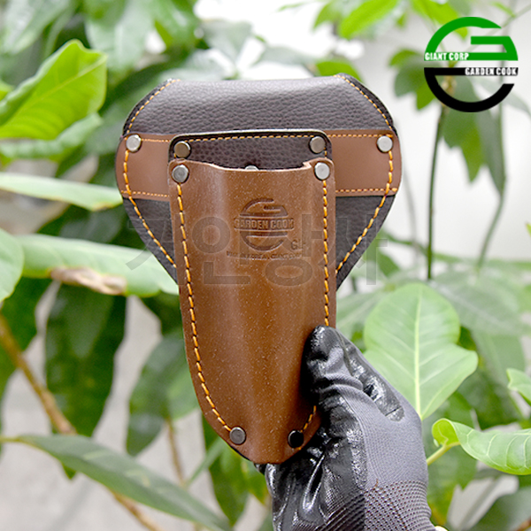 가든쿡 가죽 2구 전지가위집 GL-4 / 분재 전정 가위집 원예 조경 정원 작업용 국산