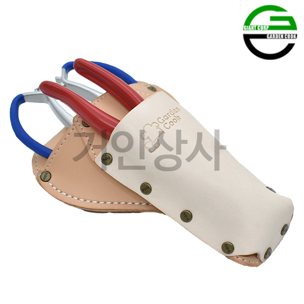 가든쿡 가죽 2구 전지가위집 GL-4 /분재 전정 가위집 원예 조경 정원 작업용 국산