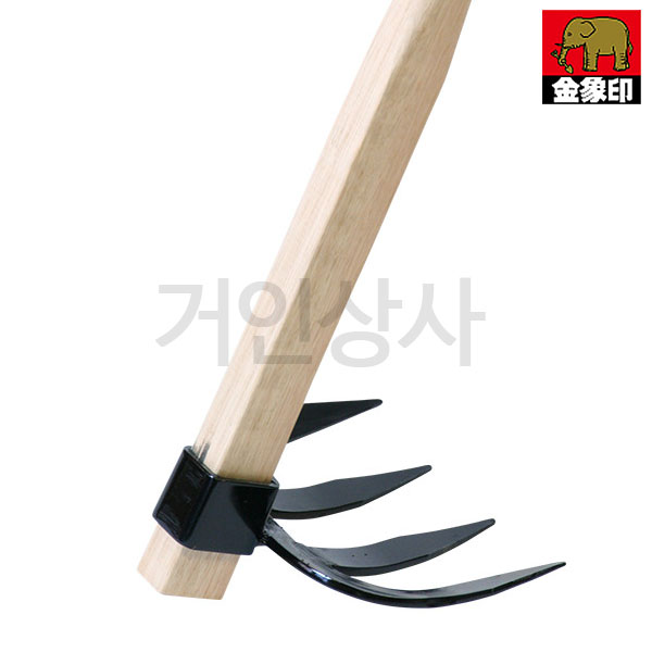 코끼리표 금상인 규슈 4발 괭이/일제 쇠스랑 긴괭이 땅고르기 잡초제거기 잡초 농기구 일본