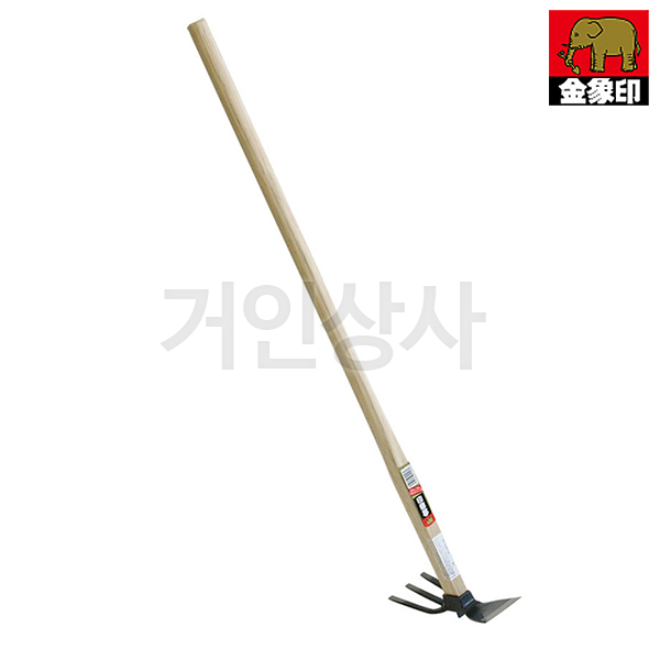 코끼리표 금상인 양날 세발 단조괭이(가루찌) / 일제 쇠스랑 삼발이 3발 곡괭이 장대 긴괭이 괭이