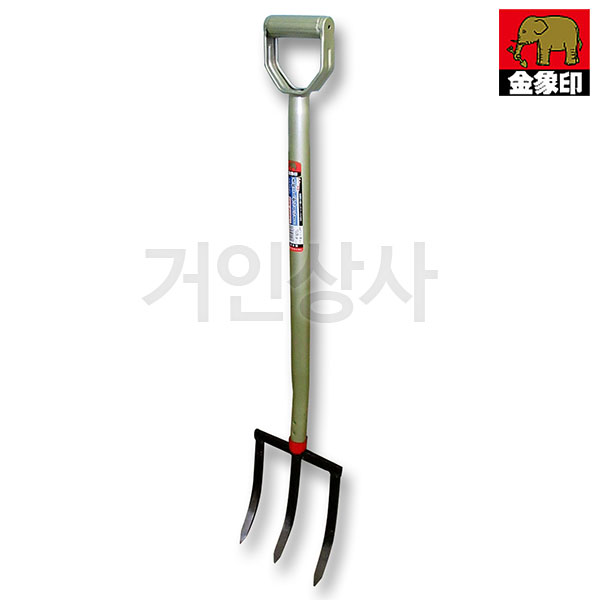 코끼리표 금상인 3발포크 /포크삽 갈고리삽 농기구포크 세발포크 삼지창 쇠스랑 땅파기 일제