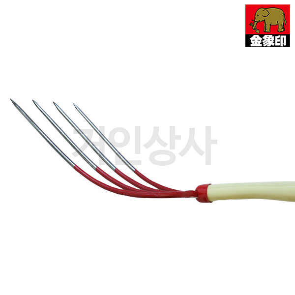 일제 코끼리표 금상인 건초포크 D-F4 / 4발 쇠스랑 볏짚 퇴비 축사 농기구