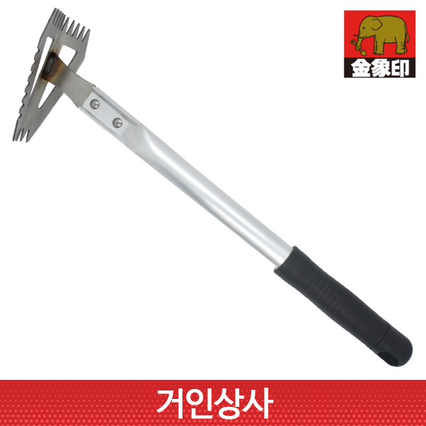 코끼리표 금상인 FG 스텐 초경량 잡초제거기(양날톱니형) /일제 정원 잔디 뿌리제거 호미