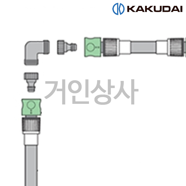 가쿠다이 나사형 엘소켓 (515-009)일제 KAKUDAI 호스연결 점적관수 코너 연결구