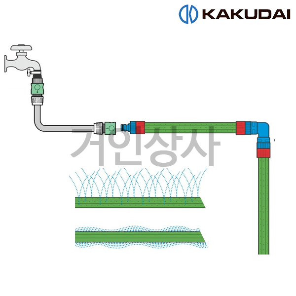 가쿠다이 살수튜브 엘 커넥터 (578-904) KAKUDAI 스프링클러호스 연결구 호스