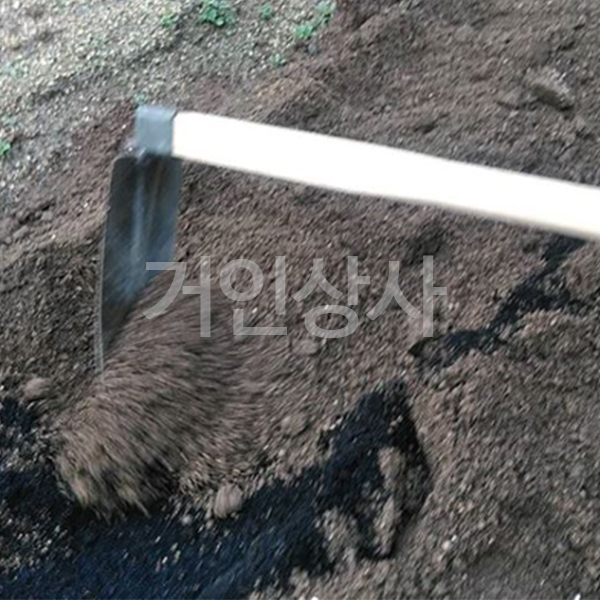 코끼리표 금상인 HS 넓은 괭이 (1200)용 나무자루/ 일제 농사용 텃밭농기구 흙고르기