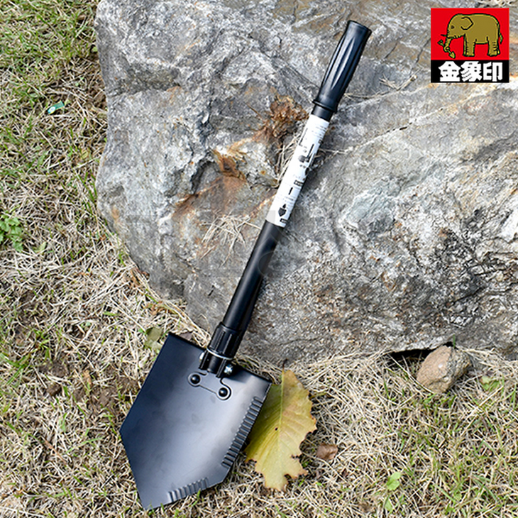 아사카 접이식 야전삽 KW-404GT / 캠핑삽 휴대용 괭이 곡괭이 차량용