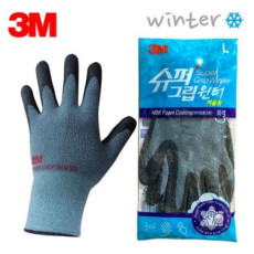 3M 슈퍼그립 윈터 작업용장갑 / 겨울 기모 방한/혹한기 작업장갑 니트릴 폼 코팅 장갑