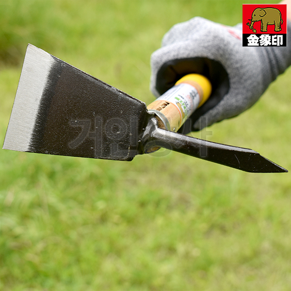 코끼리 금상인 양날 손곡괭이(196581) 약초괭이 텃밭 화단 곡괭이 야전 괭이 캠핑 벌초