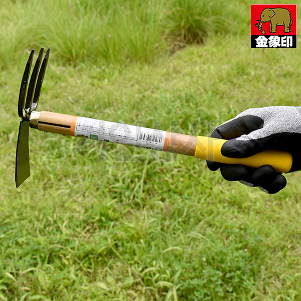 코끼리표 금상인 양날 세발 괭이 그립형 (196574) 약초괭이 텃밭 화단 야전 캠핑 벌초