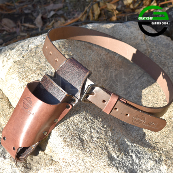 가든쿡 통소가죽 벨트 GB-1 전지가위벨트 전동 전정 가위집 조경 작업 프리미엄 허리띠