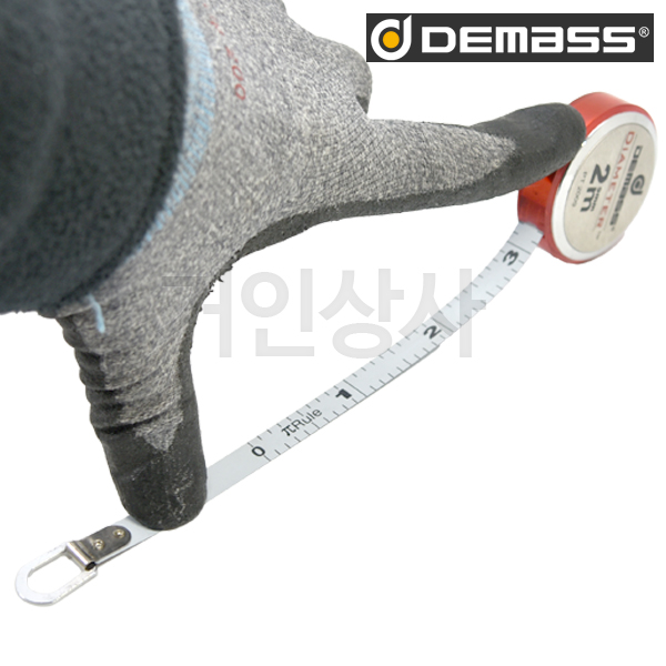 DEMASS 데마스 파이 줄자 2M / 원둘레·직경 측정 배관·파이프 측정용 휴대용