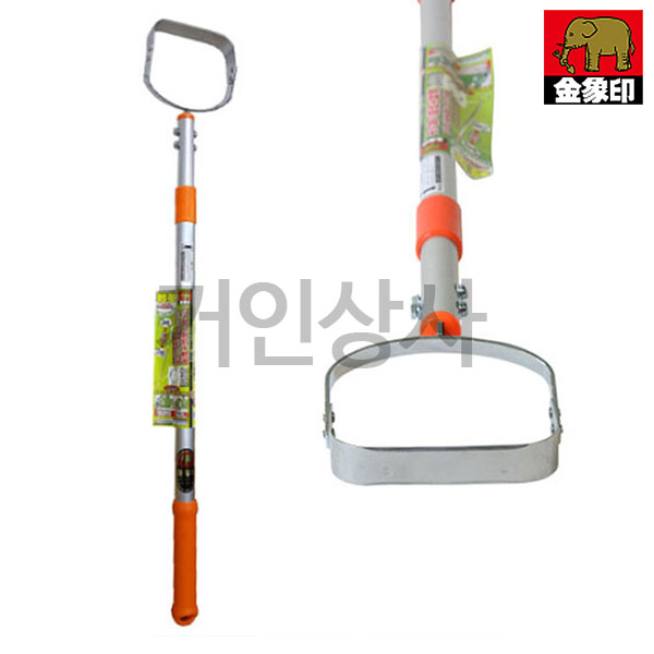 일제 코끼리표 금상인 라꾸라꾸 장대 잡초제거기(스텐 신축식) / 초경량 잡초호미 텃밭 정원