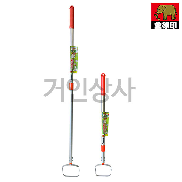 일제 코끼리표 금상인 라꾸라꾸 장대 잡초제거기(스텐 신축식) / 초경량 잡초호미 텃밭 정원