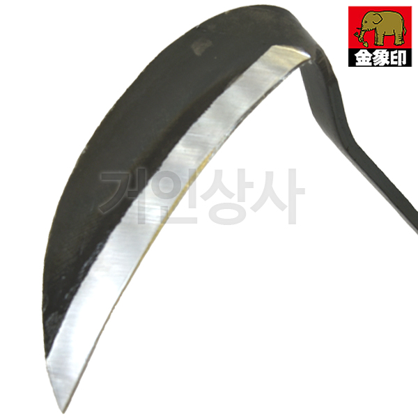 일제 코끼리표 금상인 왼손용 단조호미(소·고급형) / 잡초제거기 호미 뿌리제거 원예 농기구