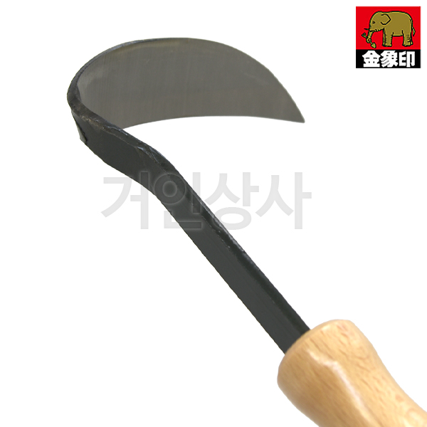 일제 코끼리표 금상인 왼손용 단조호미(소·고급형) / 잡초제거기 호미 뿌리제거 원예 농기구
