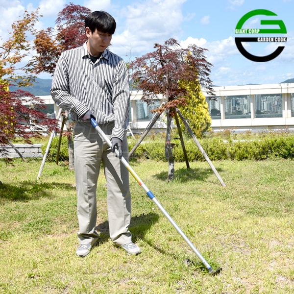 가든쿡 스텐 신축식 평호미 GC-1450T / 장대호미 잡초제거기 긴호미 제초 정원 텃밭